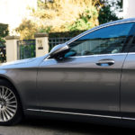 Luxury Mercedes-Benz S-Class detail in city